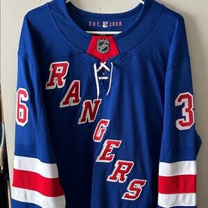 Authentic New York Rangers Men’s Stitched Fanatics Hockey Jersey